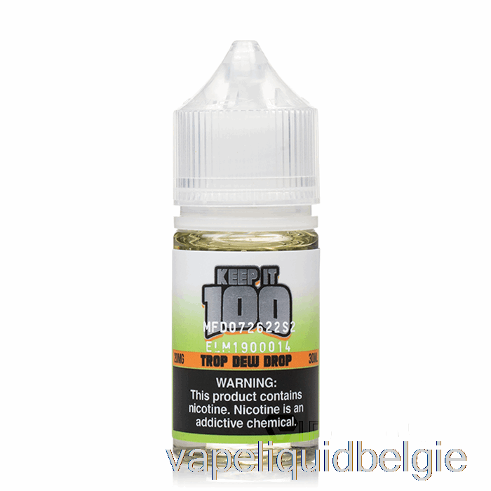 Vape Smaken Trop Dauwdruppel - Houd Het 100 Zout - 30 Ml 30 Mg